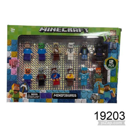Imagen de MUÑECO LEGO DE MINECRAFT X12 5.26